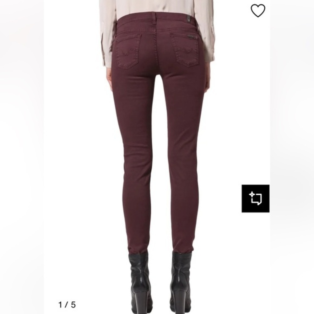 🥑7 For All Mankind Boho Skinny Jeans | Dark Purple | 27